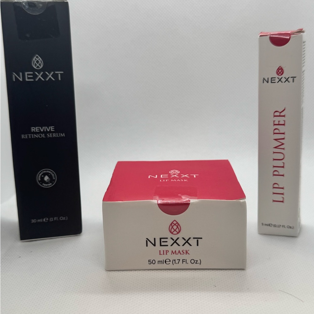 Nexxt Skincare, Lip Mask, Lip Plumper and Retinol Serum